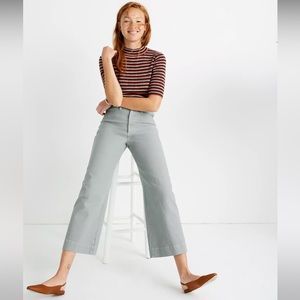 MADEWELL Slim Emmett Wide Leg Crop Pants. 🌟Host Pick🌟